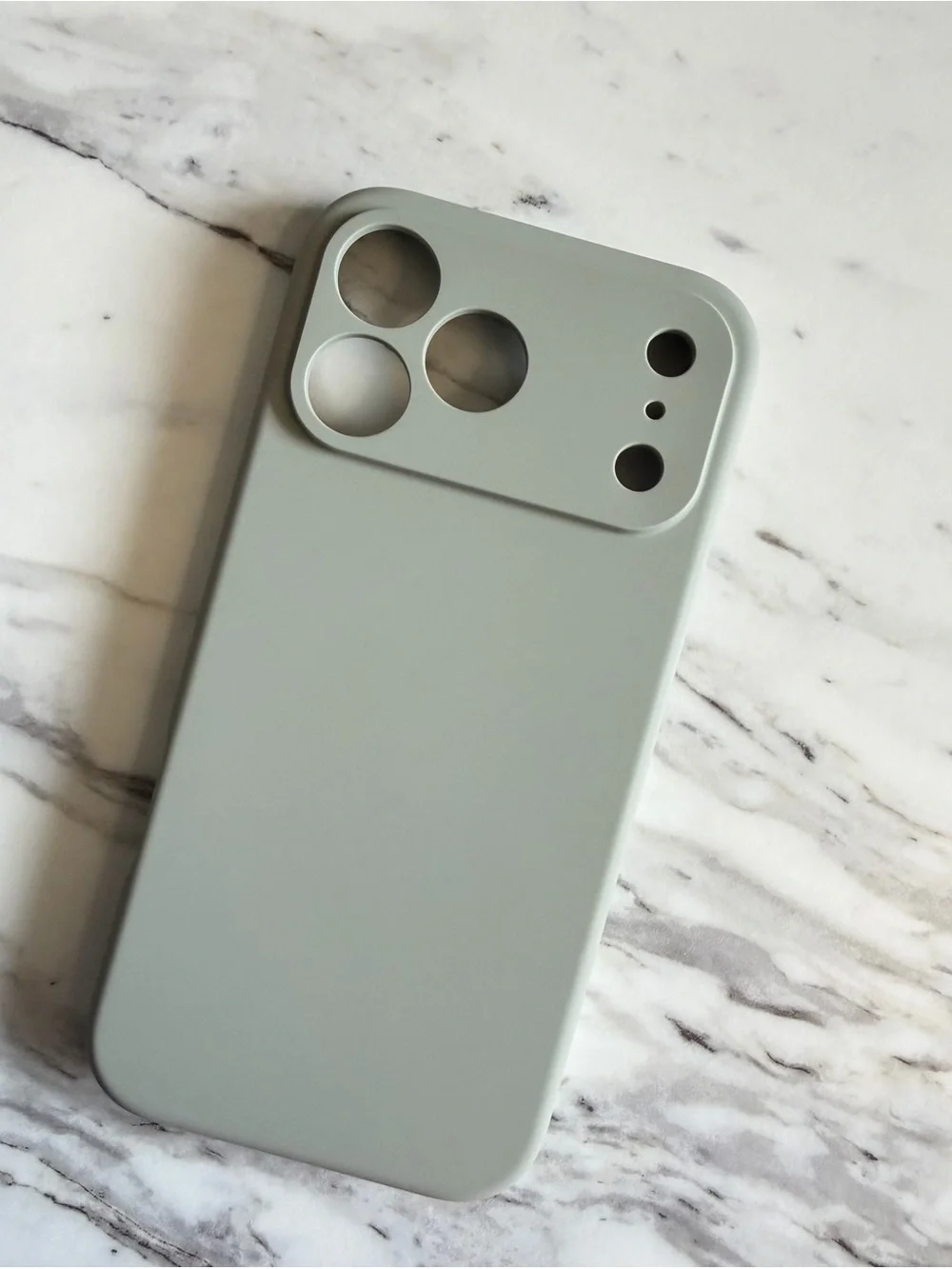 iPhone 17 Pro Max Minimalist Sage Green Silicone Phone Case